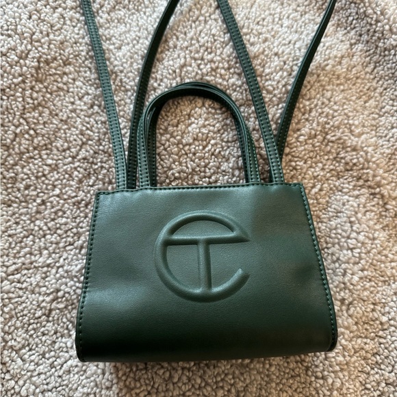 Telfar Handbags - Telfar Dark Olive Small Shopping Bag
